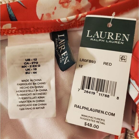 Ralph Lauren Bright Floral Printed Hipster Bottoms - Picture 10 of 11